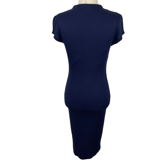 Lulus Navy Jersey Dress - Picture 4 of 9